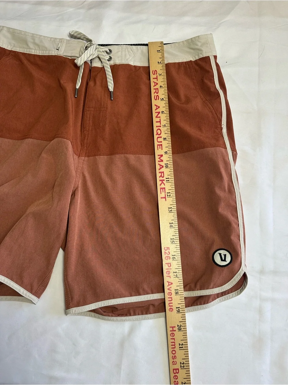 Vuori Cruise Swim Boardshort Dark Penny Size 34 V314